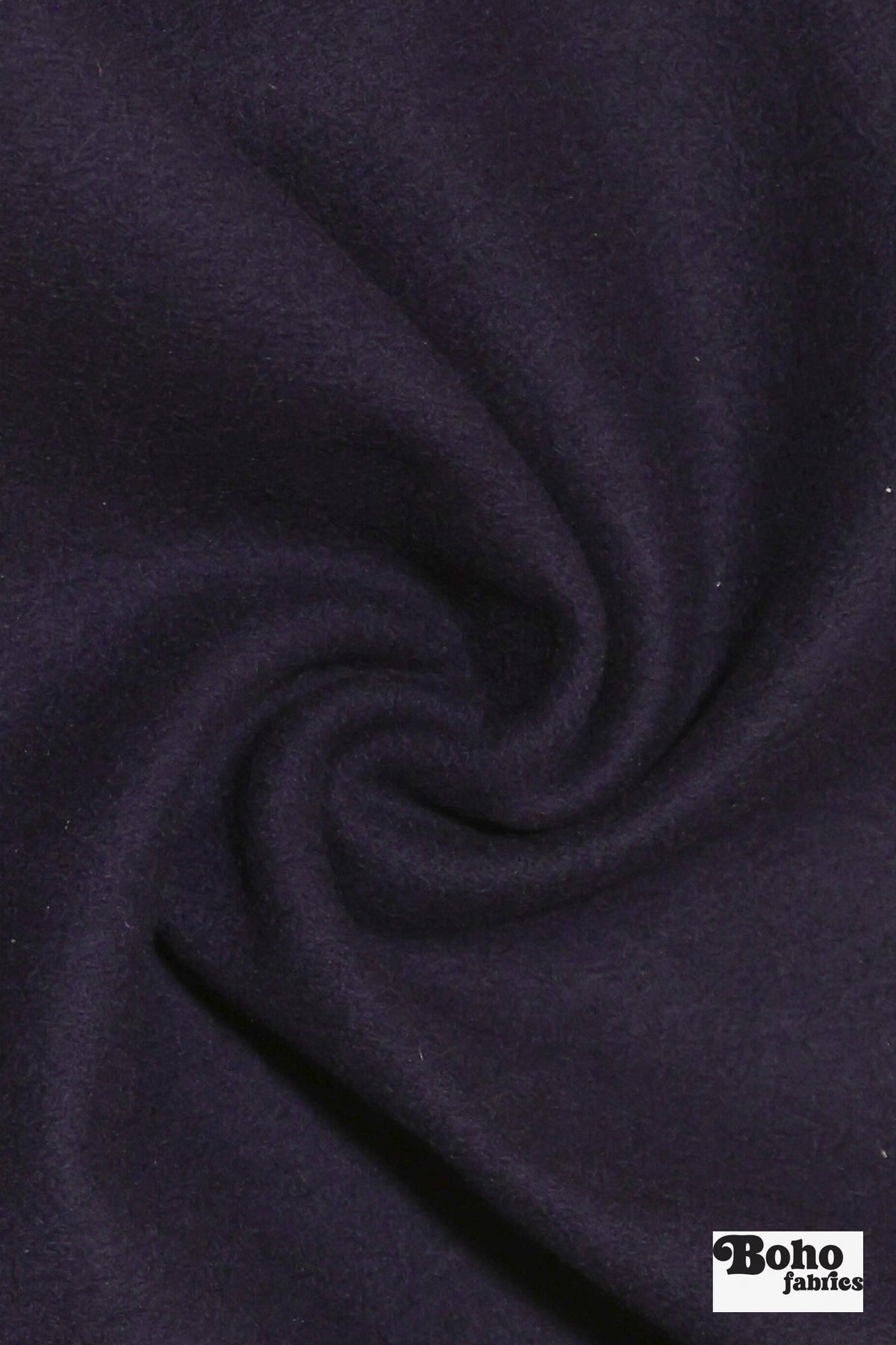 Dark Pansy Purple Wool Coating Woven Fabric - Boho Fabrics - Wool Coating, Woven