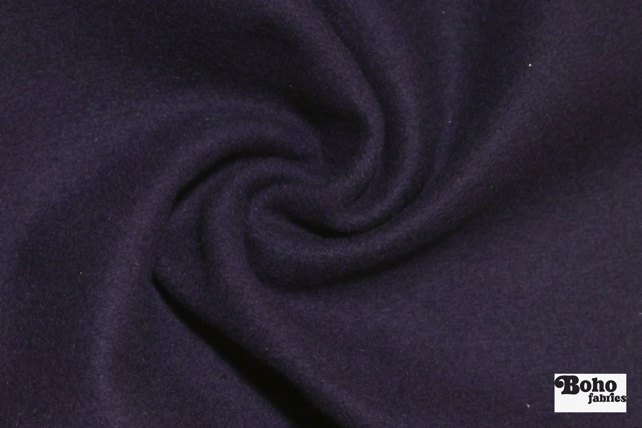 Dark Pansy Purple Wool Coating Woven Fabric - Boho Fabrics - Wool Coating, Woven