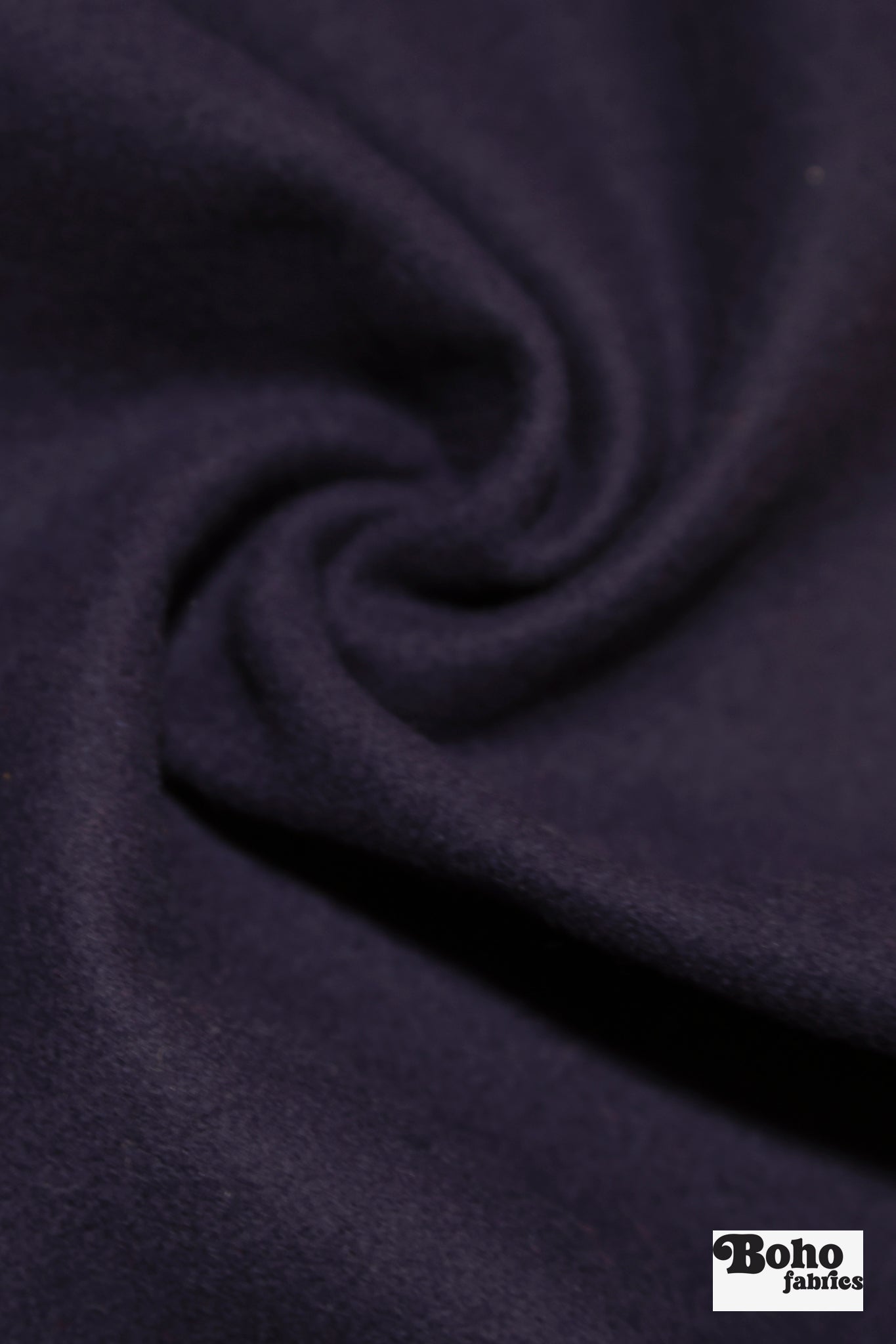 Dark Pansy Purple Wool Coating Woven Fabric - Boho Fabrics - Wool Coating, Woven