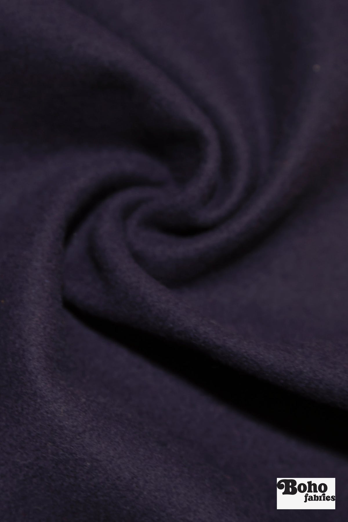 Dark Pansy Purple Wool Coating Woven Fabric - Boho Fabrics - Wool Coating, Woven