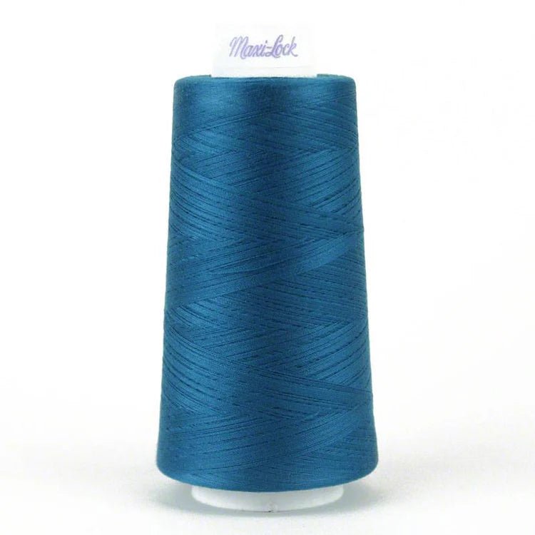 Dark Turquoise – 3,000 yd Maxi - Lock Polyester Serger Thread - Boho Fabrics - Thread