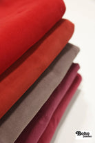 Deep Magenta, Velveteen Woven Fabric - Boho Fabrics - Home Dec. & Upholstery Fabric