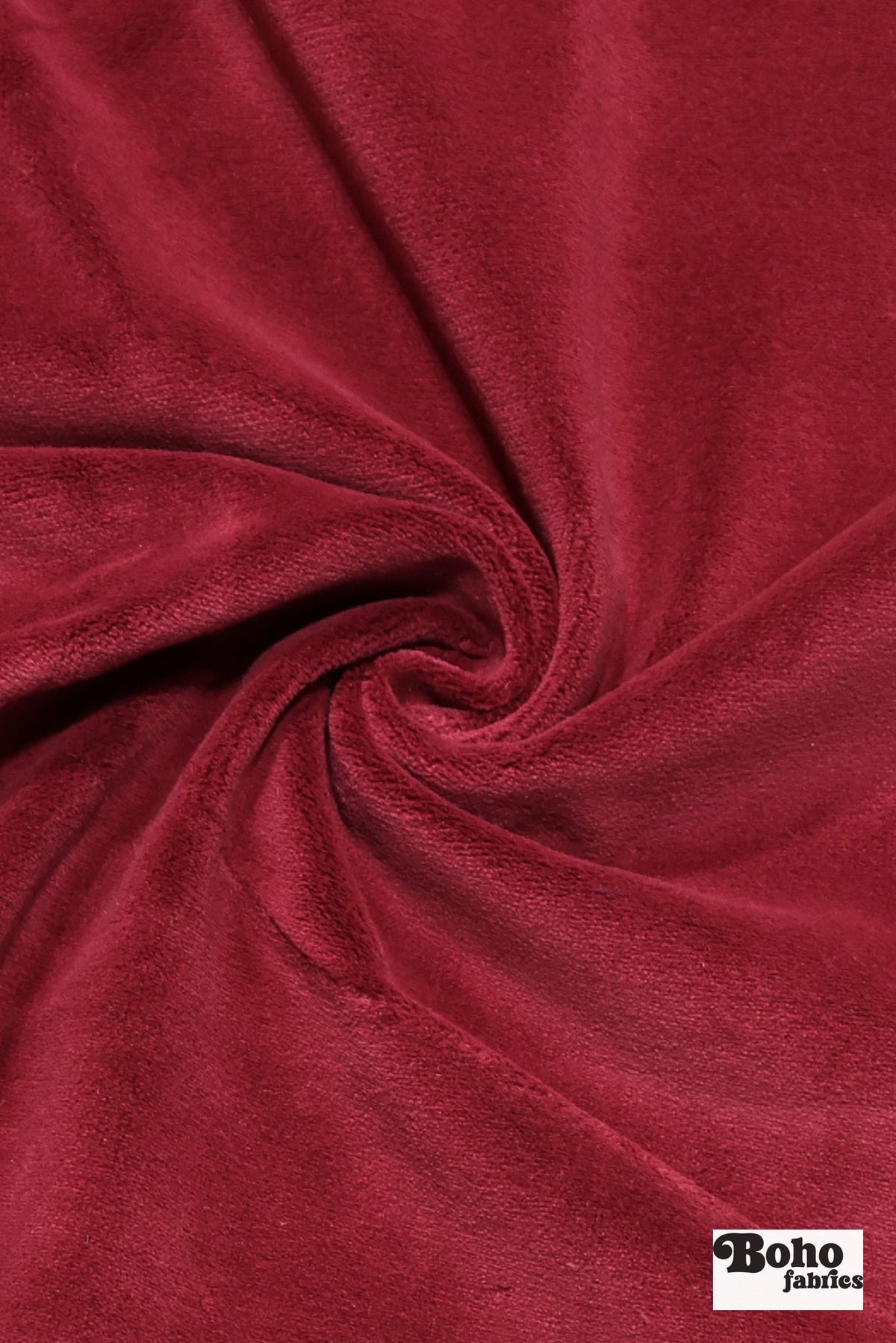 Deep Magenta, Velveteen Woven Fabric - Boho Fabrics - Home Dec. & Upholstery Fabric