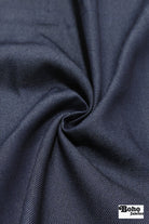 Deep Navy Cotton Twill Woven Fabric - Boho Fabrics - Twill, Woven