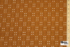 Deep Ochre, Butterfly Eyelet Jersey Knit Fabric - Boho Fabrics - Knit Fabric