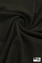Deep Olive Green Italian Wool Coating Fabric - Boho Fabrics - Wool Coating, Woven