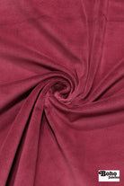 Deep Raspberry, Velveteen Woven Fabric - Boho Fabrics - Home Dec. & Upholstery Fabric