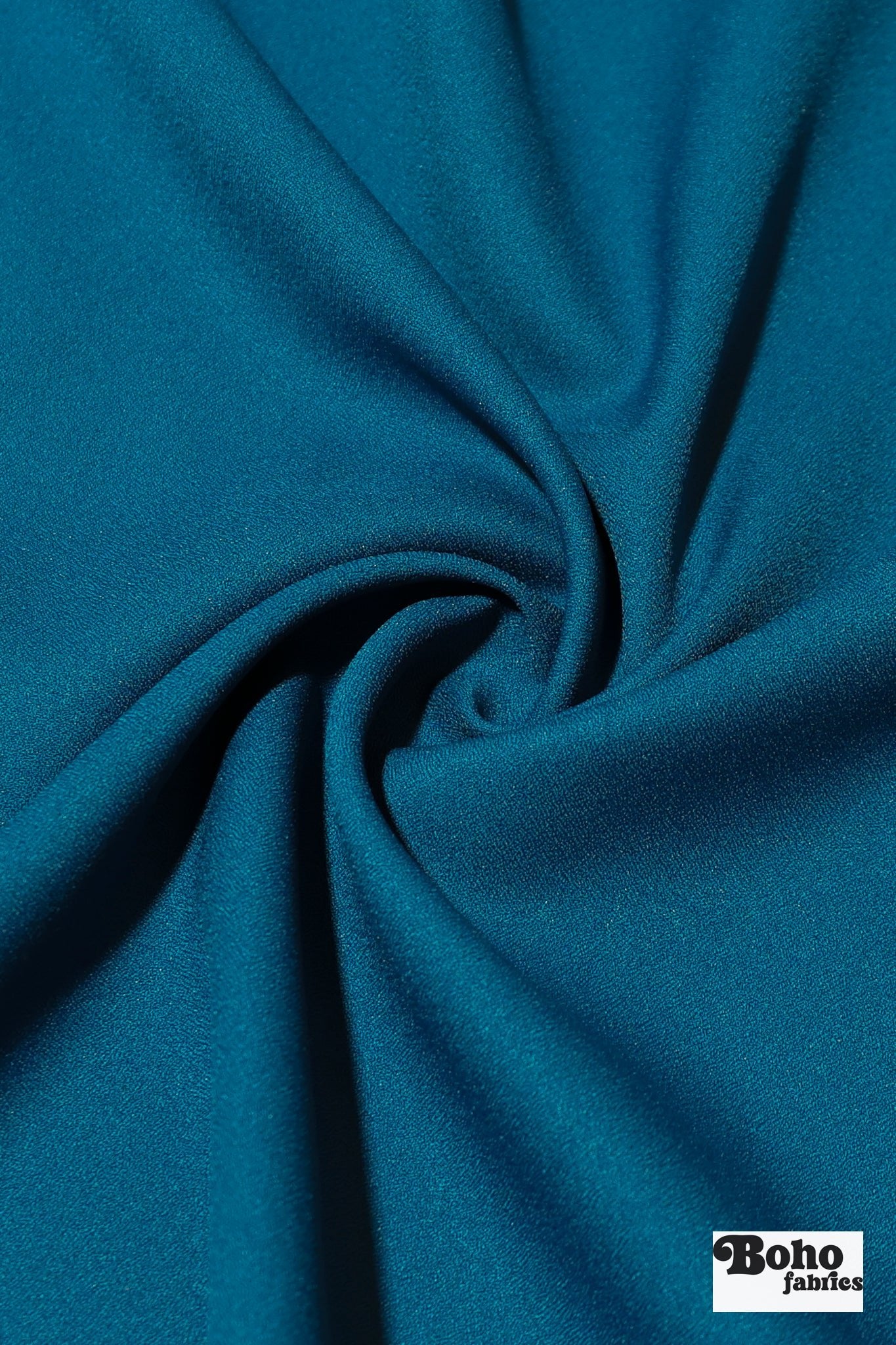 Deep Teal Crepe Woven Fabric - Boho Fabrics - Special Occasion Fabric