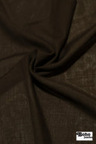 Deep Umber, Voile Woven Fabric - Boho Fabrics - Woven, Fabric