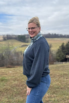 Denim Blue Heather, High Loft Fleece Fabric by Polartec - Boho Fabrics - Performance Fabrics