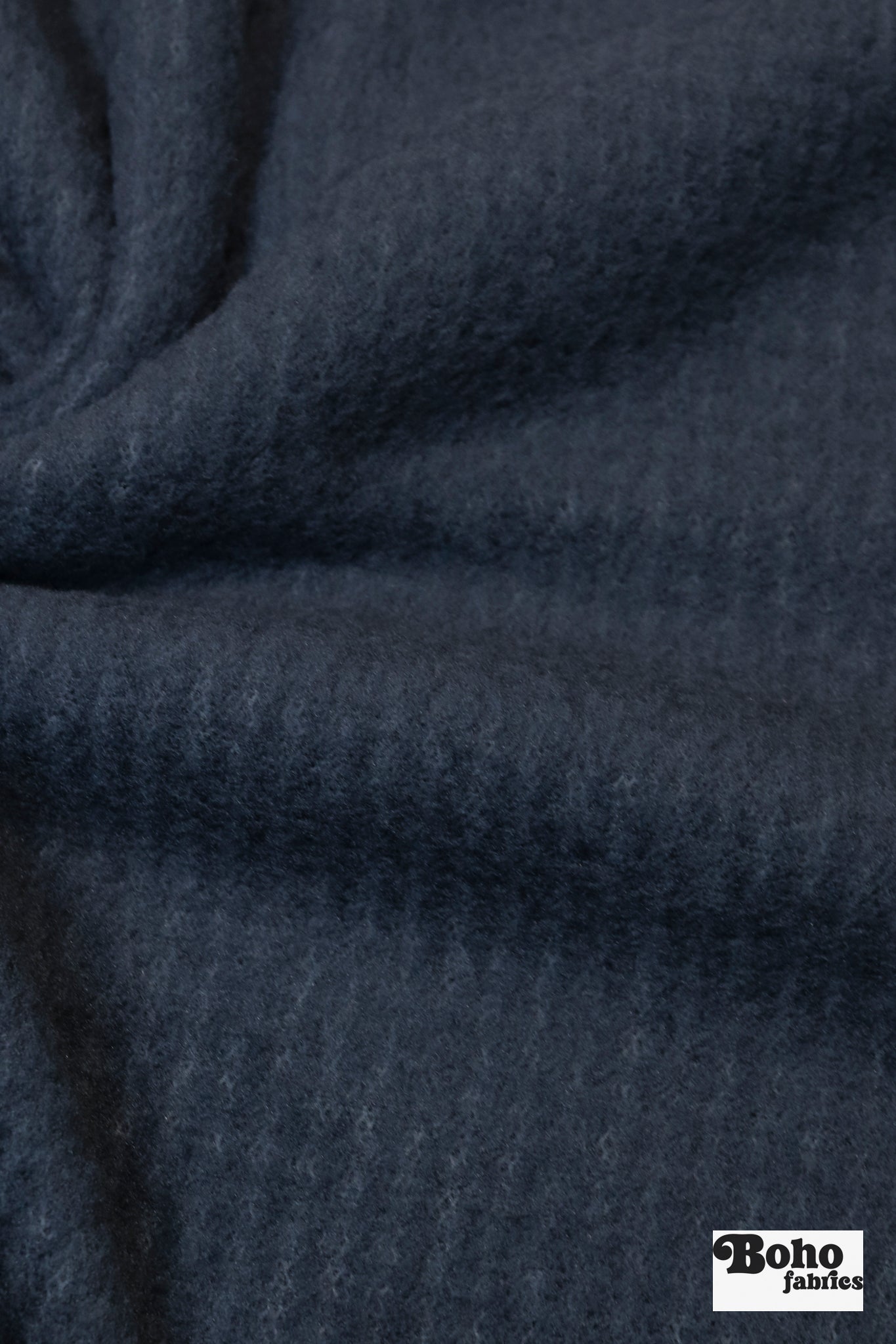 Denim Blue Heather, High Loft Fleece Fabric by Polartec - Boho Fabrics - Performance Fabrics