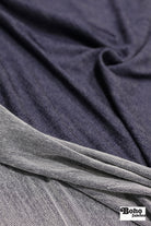 Denim Style French Terry Knit Fabric - Boho Fabrics - French Terry Solid Knit
