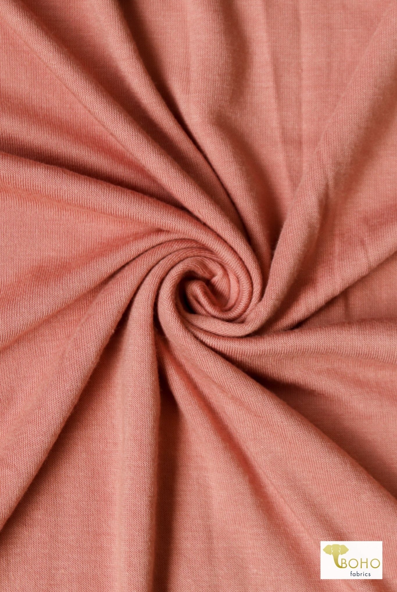 Desert Peach, Solid Rayon Spandex Fabric - Boho Fabrics