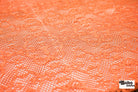 Desert Relic in Light Tangerine, Stretch Lace Fabric - Boho Fabrics - Stretch Lace Fabric