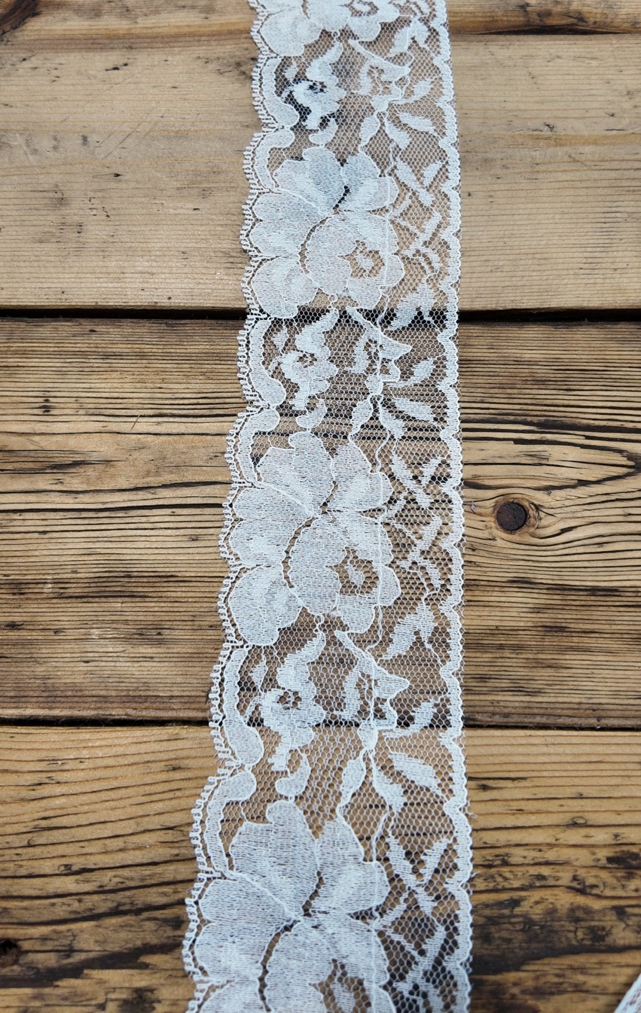 Devotion Ivory Vintage Lace Trim, 2.5” Sold by the Yard (Trim - 102) - Boho Fabrics - Trims