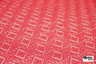 Diamond Eyes in Coral, Stretch Lace Fabric - Boho Fabrics - Stretch Lace Fabric