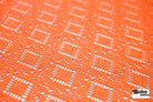 Diamond Eyes in Light Orange, Stretch Lace Fabric - Boho Fabrics - Stretch Lace Fabric