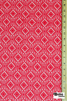 Diamond Eyes in Strawberry, Stretch Lace Fabric - Boho Fabrics - Stretch Lace Fabric
