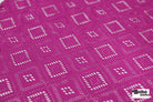 Diamond Quilt in Magenta, Stretch Lace Fabric - Boho Fabrics - Stretch Lace Fabric