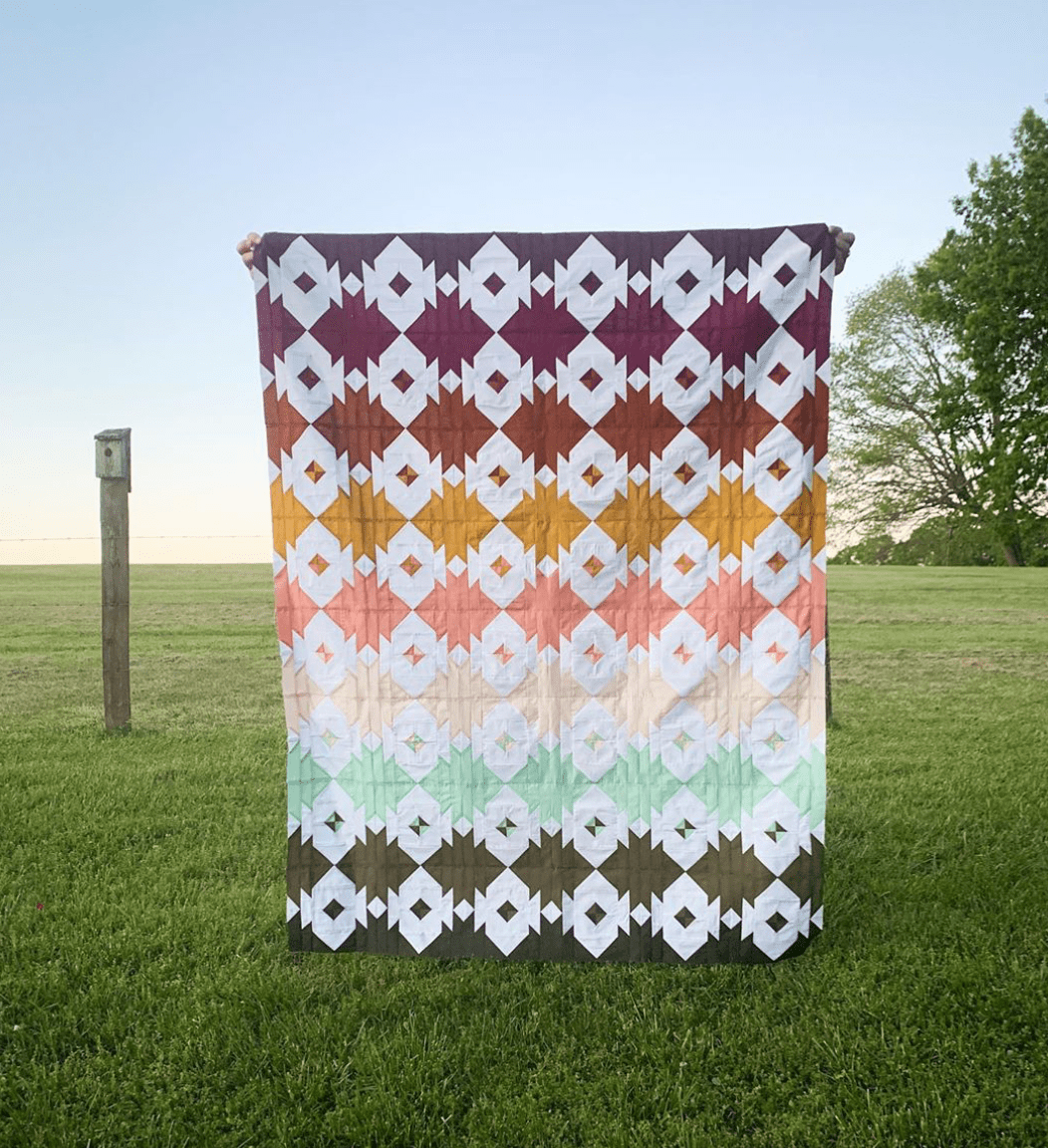 Diamond Skies Quilt Pattern - Boho Fabrics - 