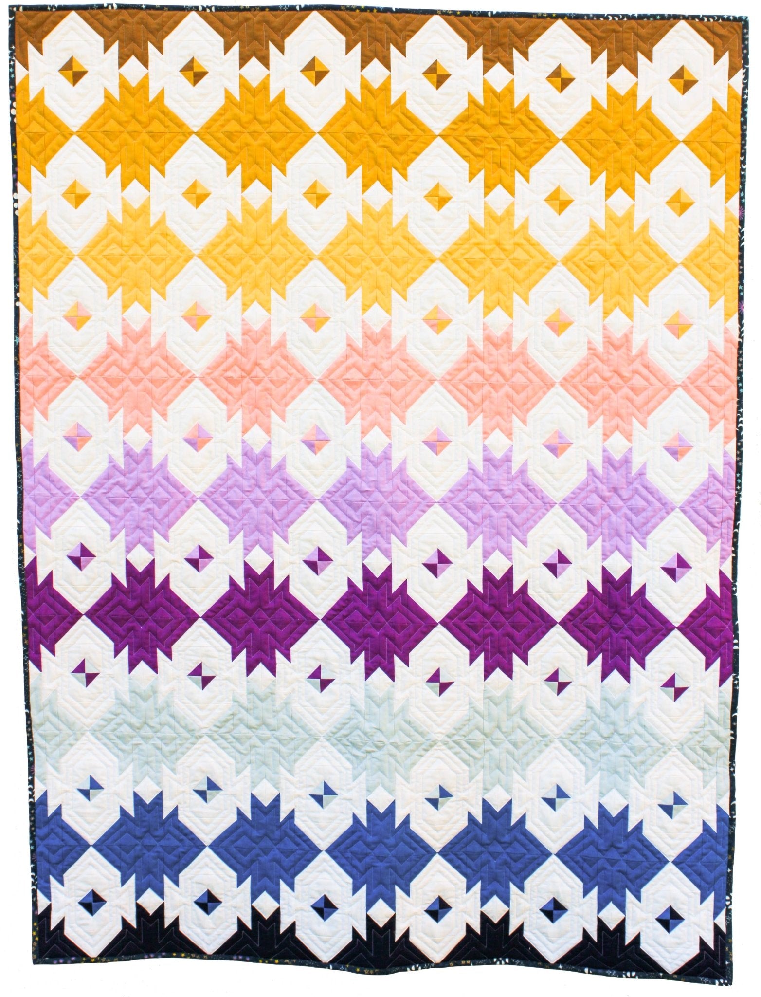 Diamond Skies Quilt Pattern - Boho Fabrics - 