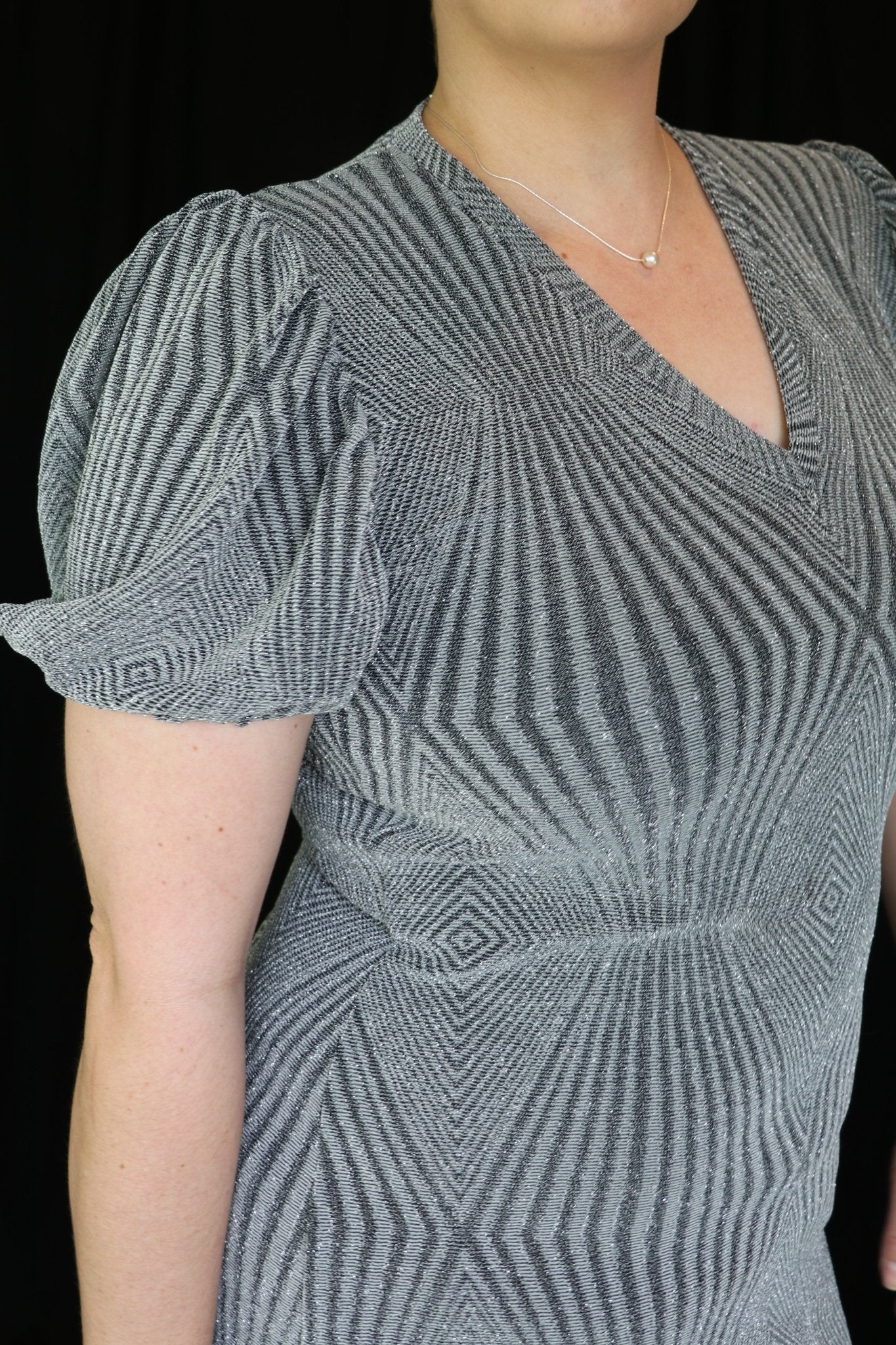 Diamonds in the Disco Sky, Metallic Novelty Knit. Special Occasion. NOV-104 - Boho Fabrics