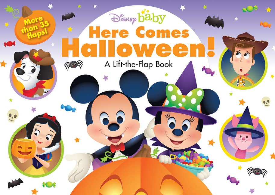 Disney Baby: Here Comes Halloween!: A Lift-The-Flap Book - Boho Fabrics - Books