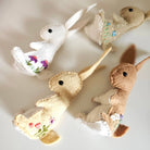 DIY Embroidered Felt Bunny Craft Kit - Hand Sewing Project - Boho Fabrics - 
