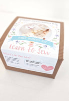 DIY Embroidered Felt Bunny Craft Kit - Hand Sewing Project - Boho Fabrics - 