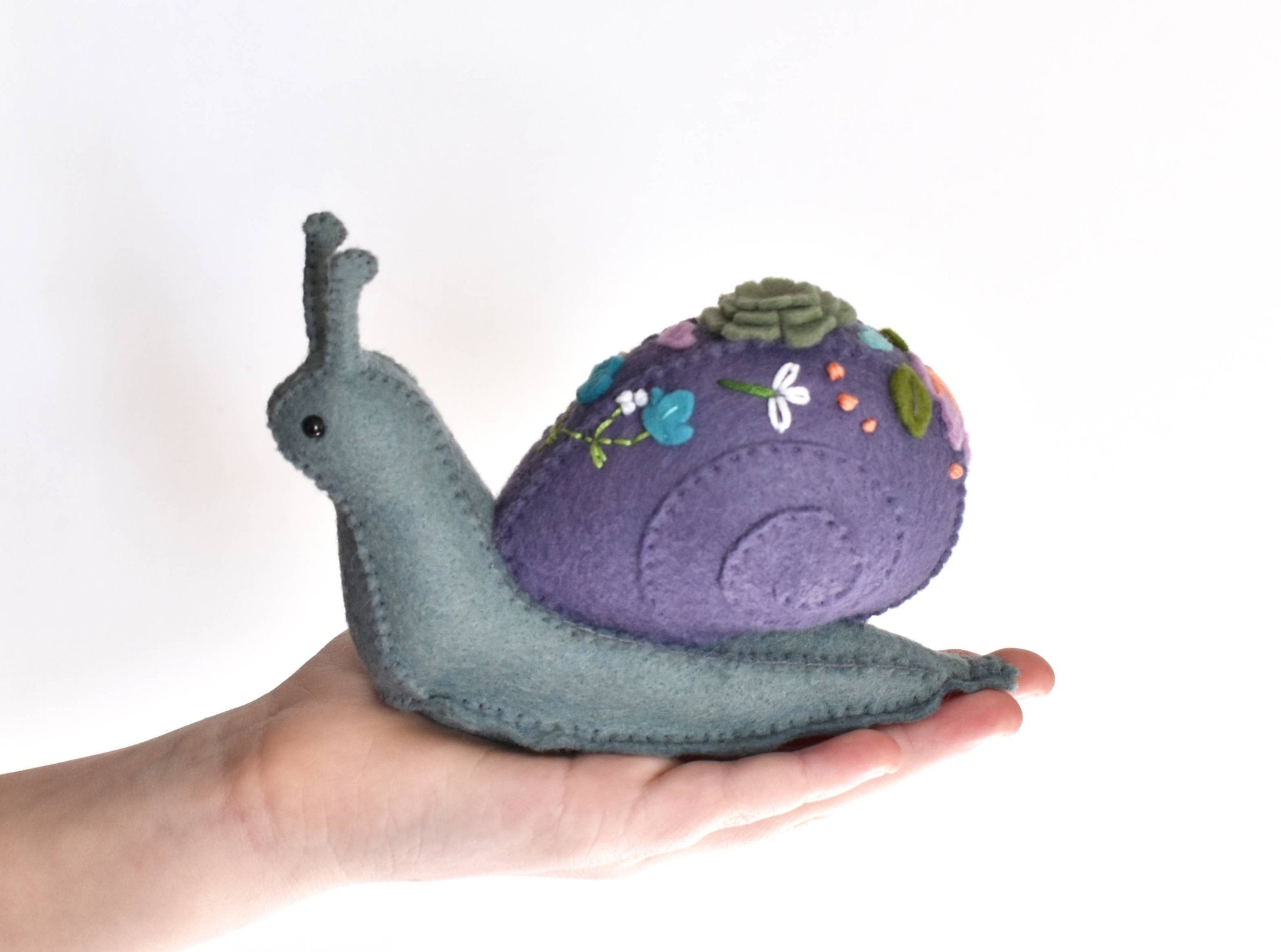 DIY Felt Snail Sewing Craft Kit - Boho Fabrics - 