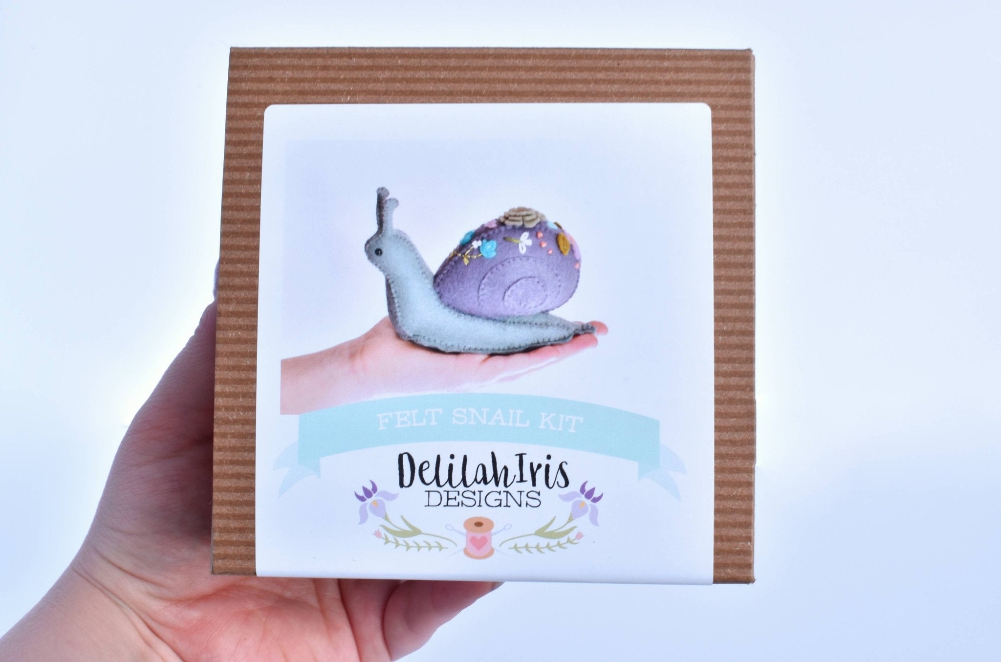 DIY Felt Snail Sewing Craft Kit - Boho Fabrics - 