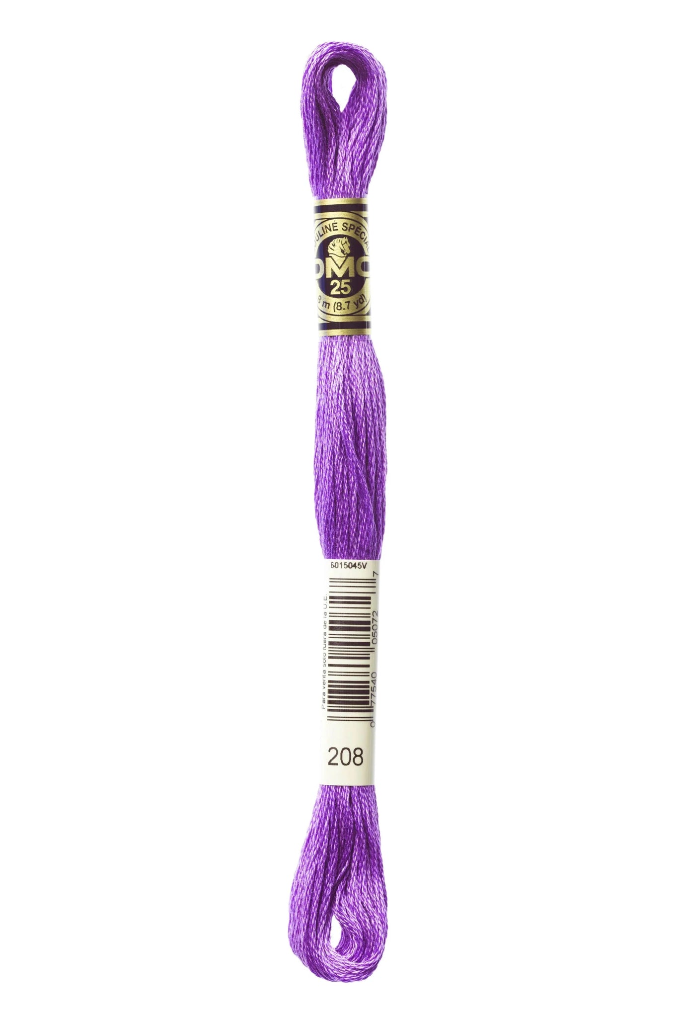 DMC 208 – Lavender - Very Dark – Embroidery Floss 6 Strand - Boho Fabrics - Thread