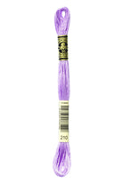DMC 210 – Lavender - Medium – Embroidery Floss 6 Strand - Boho Fabrics - Thread
