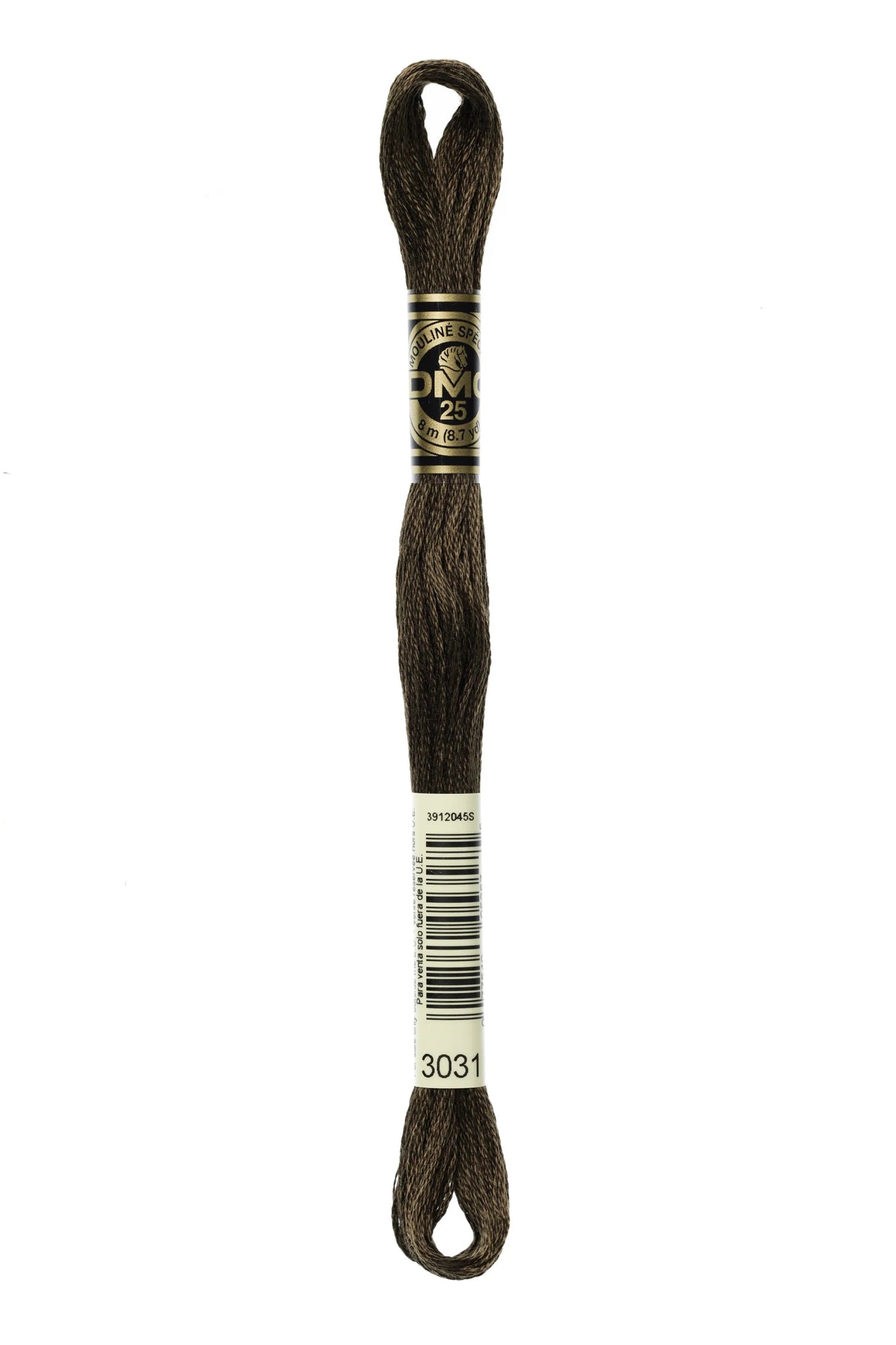 DMC 3031 – Mocha Brown - Very Dark – Embroidery Floss 6 Strand - Boho Fabrics - Thread