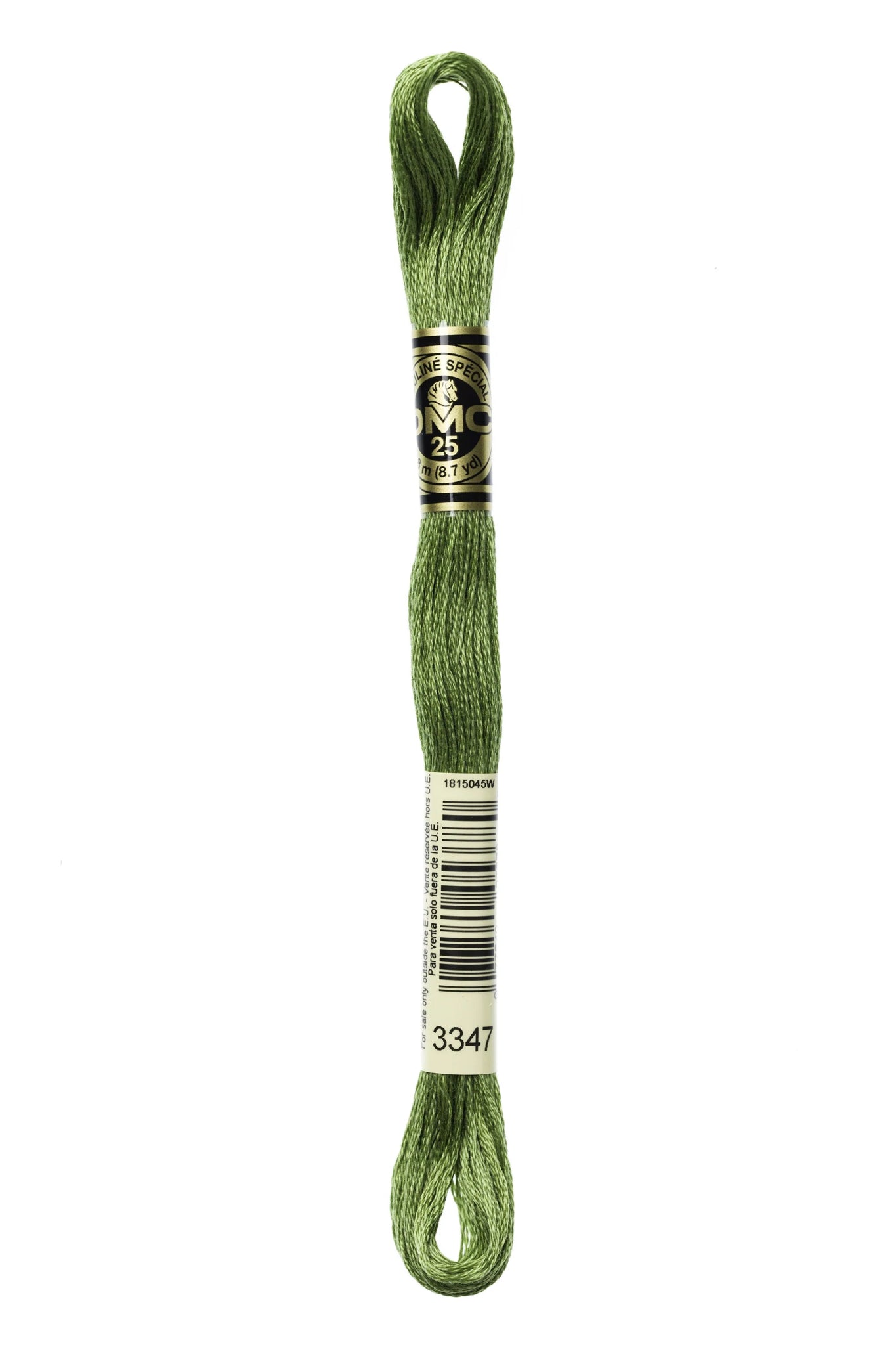 DMC 3347 – Yellow Green - Medium – Embroidery Floss 6 Strand - Boho Fabrics - Thread