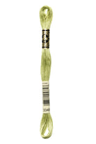 DMC 3348 – Yellow Green - Light – Embroidery Floss 6 Strand - Boho Fabrics - Thread