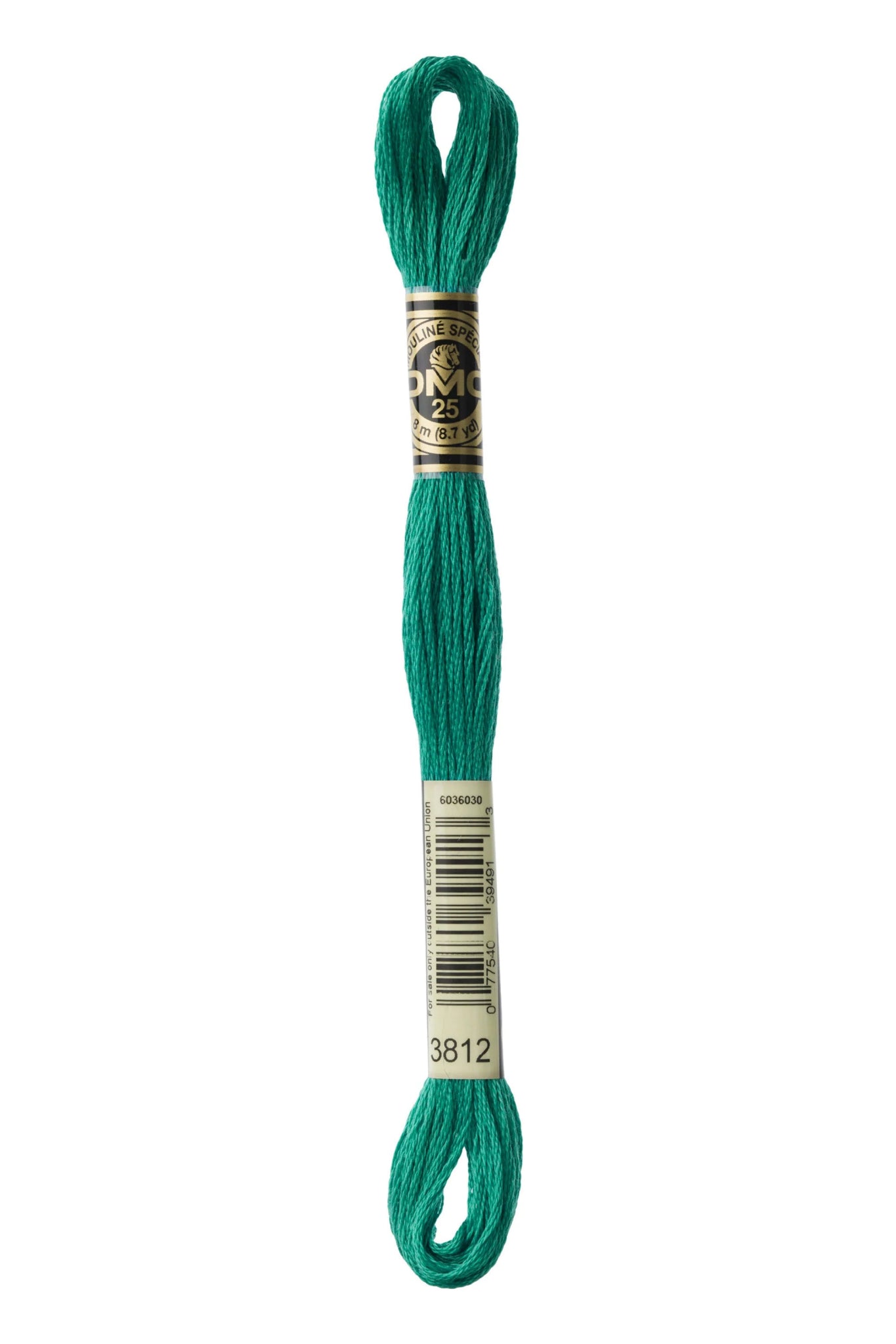 DMC 3812 – Seagreen - Very Dark – Embroidery Floss 6 Strand - Boho Fabrics - Thread