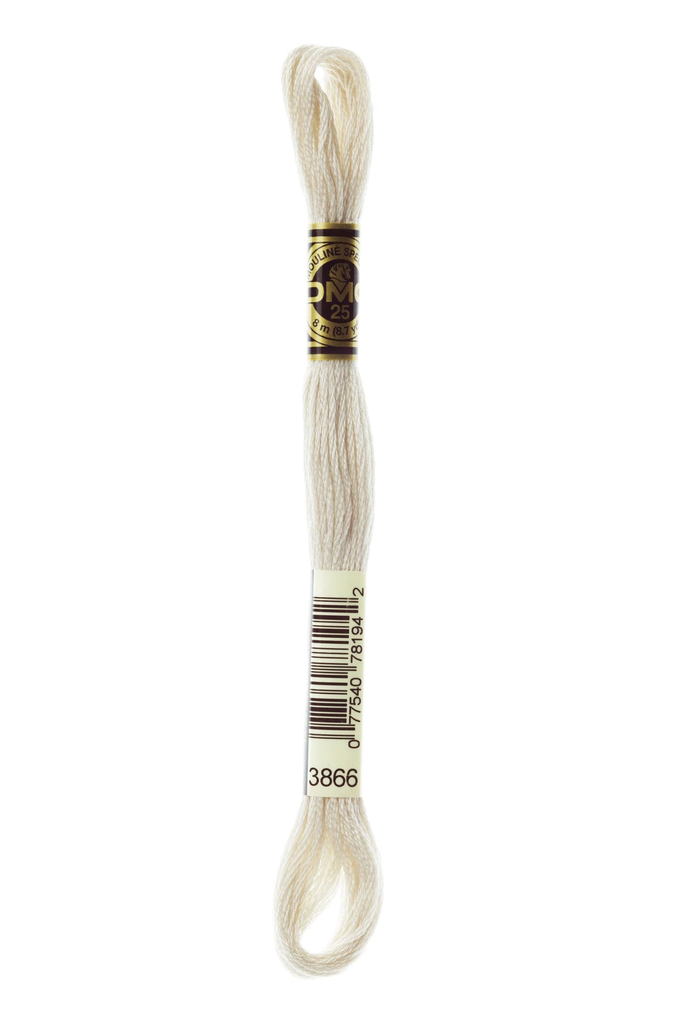 DMC 3866 – Mocha Brown - Ultra Very Light – Embroidery Floss 6 Strand - Boho Fabrics - Thread