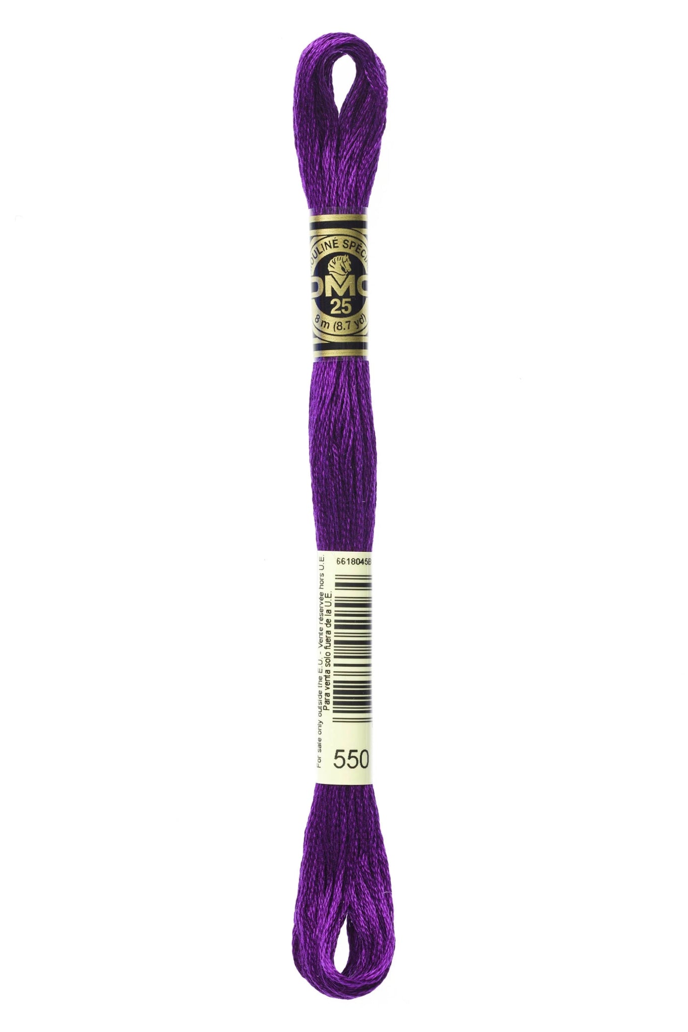 DMC 550 – Satin - Violet Dark – Embroidery Floss 6 Strand - Boho Fabrics - Thread