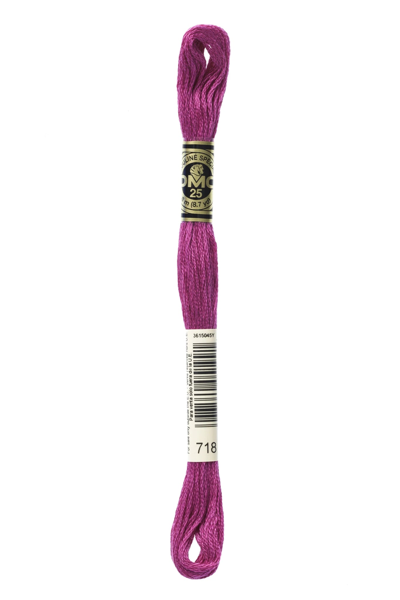 DMC 718 – Metallic - Pink Garnet – Embroidery Floss 6 Strand - Boho Fabrics - Thread