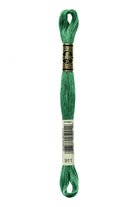 DMC 911 – Emerald Green - Medium – Embroidery Floss 6 Strand - Boho Fabrics - Thread