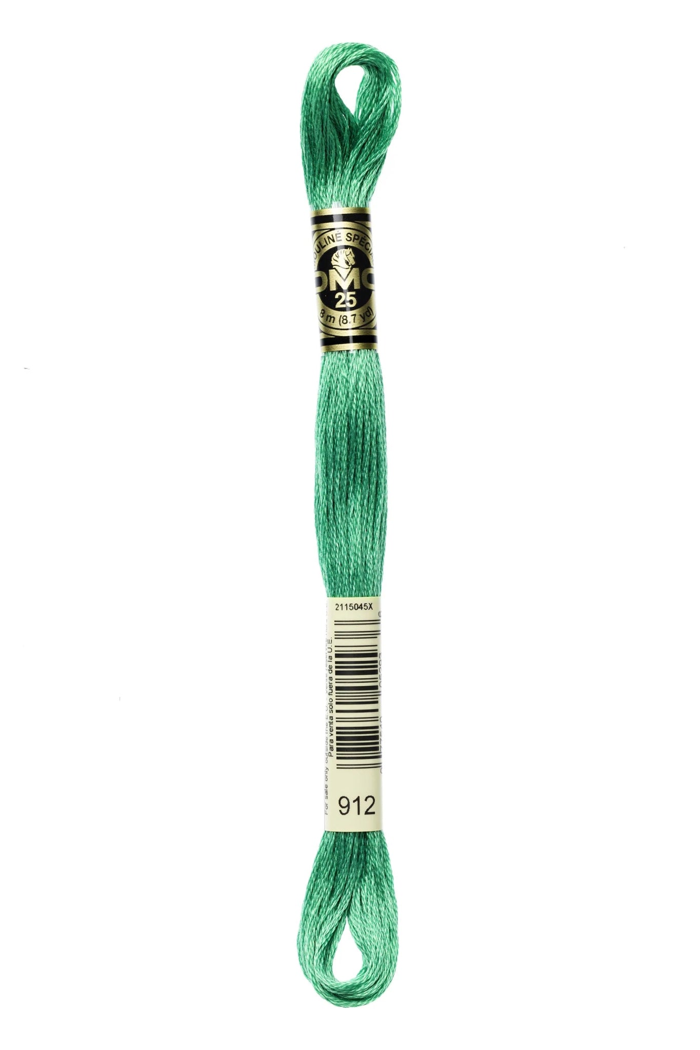DMC 912 – Emerald Green - Light – Embroidery Floss 6 Strand - Boho Fabrics - Thread