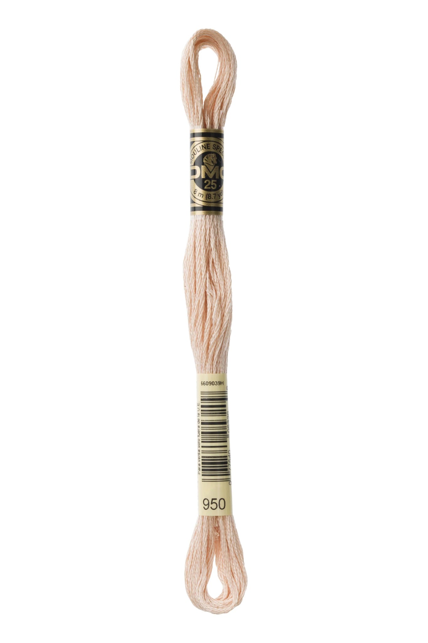 DMC 950 – Desert Sand - Light – Embroidery Floss 6 Strand - Boho Fabrics - Thread