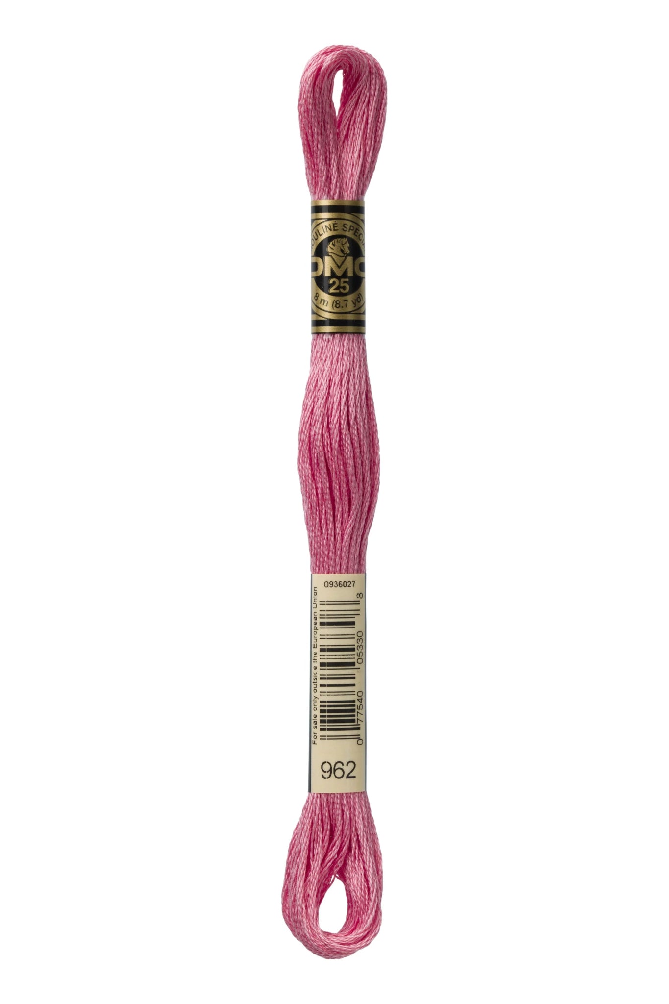 DMC 962 – Dusty Rose - Medium – Embroidery Floss 6 Strand - Boho Fabrics - Thread