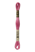 DMC 962 – Dusty Rose - Medium – Embroidery Floss 6 Strand - Boho Fabrics - Thread
