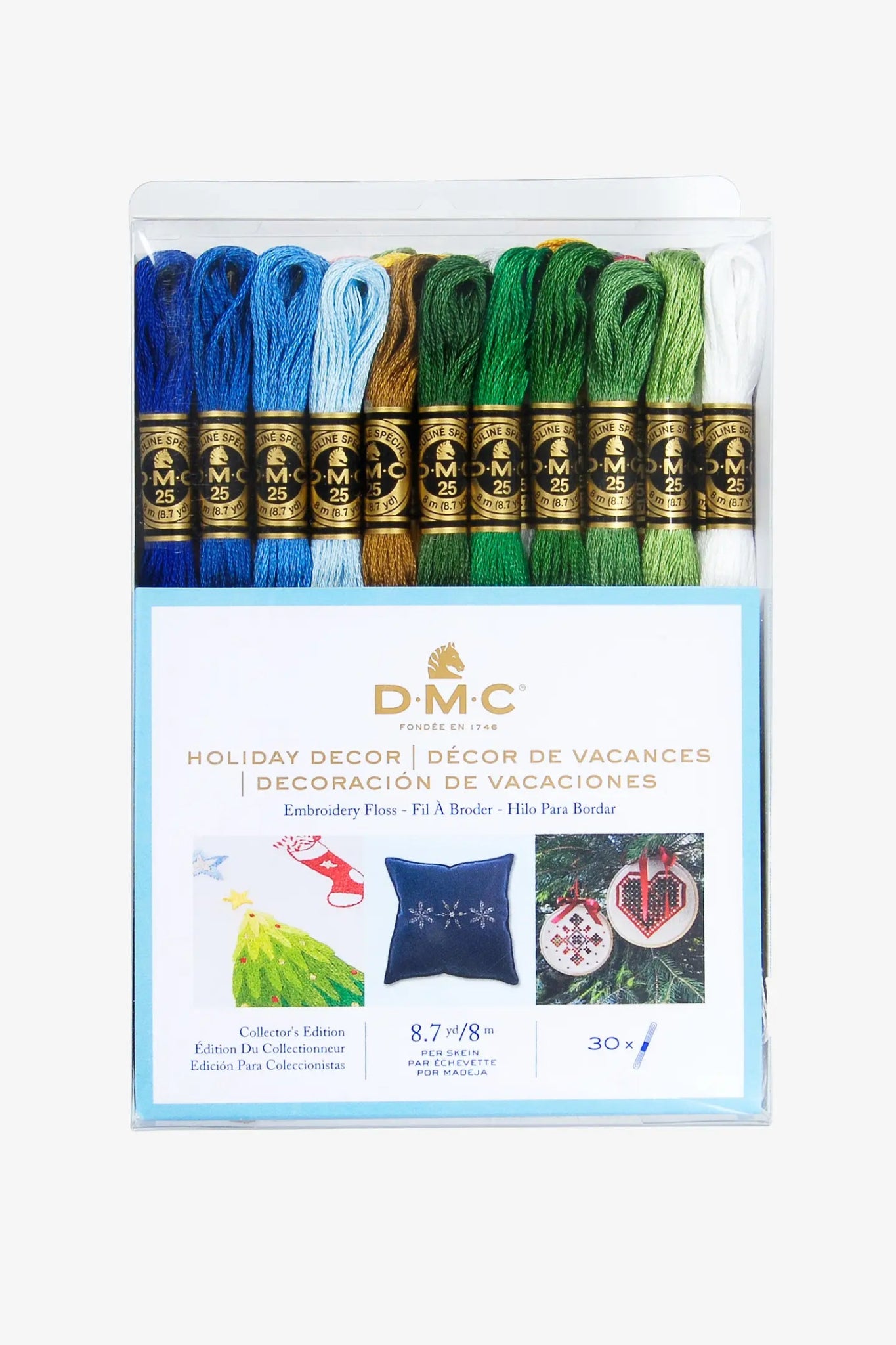 DMC® Holiday Home Décor Embroidery Floss Pack - Boho Fabrics - Art & Craft Kits