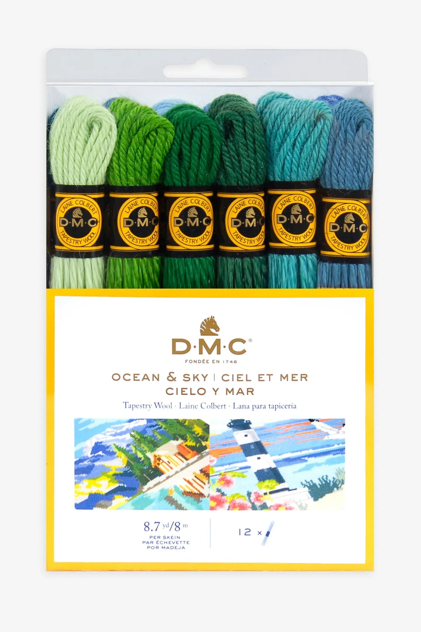 DMC® Ocean & Sky Tapestry Wool Pack - Boho Fabrics - Art & Craft Kits