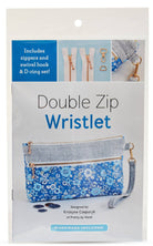 Double Zip Wristlet, Sewing Pattern with Hardware - Boho Fabrics - Sewing Patterns