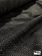 Drapey Black Twill Boucle, Woven Fabric - Boho Fabrics - 
