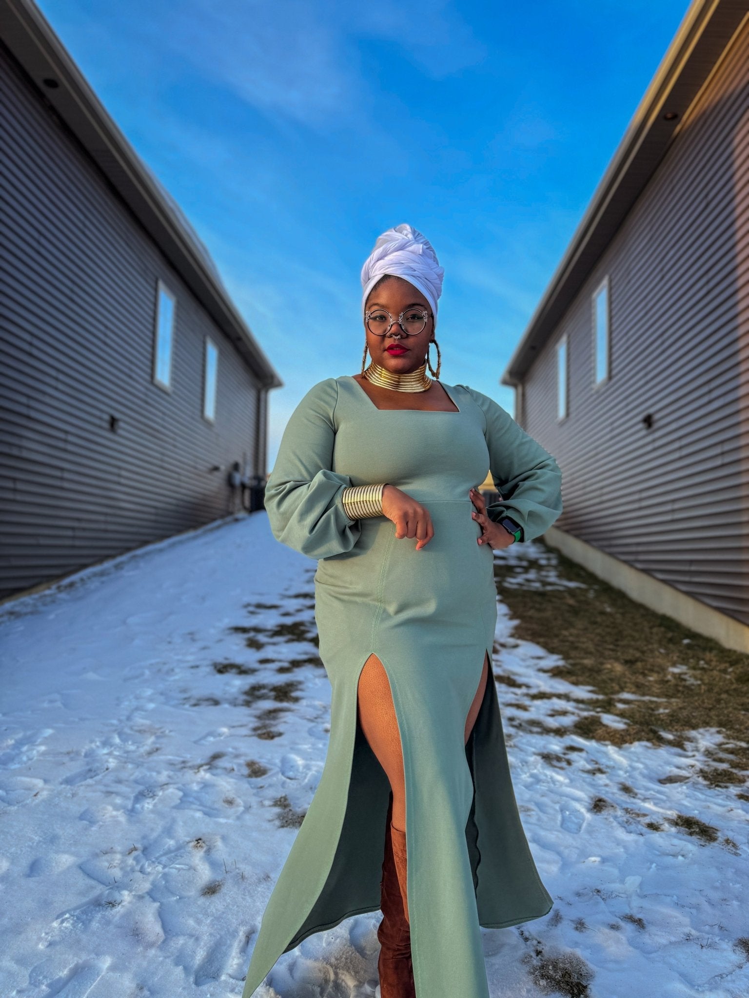 Dreamy Green, Solid Ponte Knit Fabric - Boho Fabrics - Ponte Solid, Knit Fabric